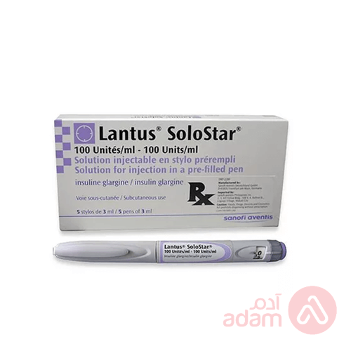 Lantus Solostar 100 Iu 5 Pens | 3Ml