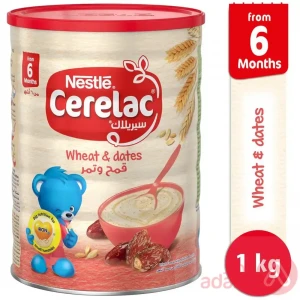 Cerelac Infant Cereals With Iron + Wheat & Dates From 6 Months | 1Kg