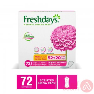 Freshdays Scented Pantyliners |72Pcs(Pink)