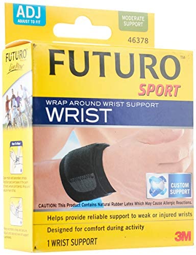 Futuro Sport Wrap Around Wrist Support Black Adjustable (46378)