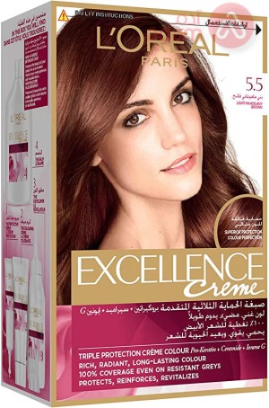 Loreal Excellence Creme 5.5 Light Mahogany Brown 72ML