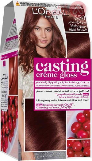 Loreal Casting Creme Gloss 550 Mahogany Light Brown | 72Ml