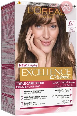 Loreal Excellence Creme 6.1 Dark Ash Blond | 72Ml