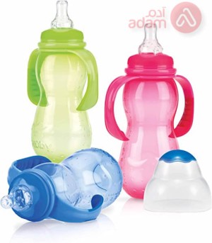 Nuby 2 Stage Grow Nurser Vari-Flo Nipple Bottle 3M+ 320ML (1093)