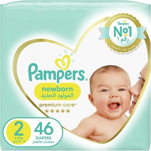 Pampers Premium Care No 2 (3-6 Kg) 46Pcs
