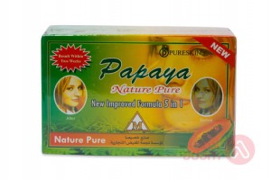 PURESKIN PAPAYA SOAP NATURE PURE | 5 IN 1 | 135GM