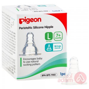 Pigeon Silicon Nipple Slim Neck Large 1Pc Box 17349