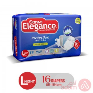 Sanita Elegance Adult Diaper Large Night | 16Pcs