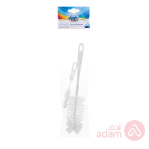 Canpol Bottle And Teat Brush With Sponge (7 402)