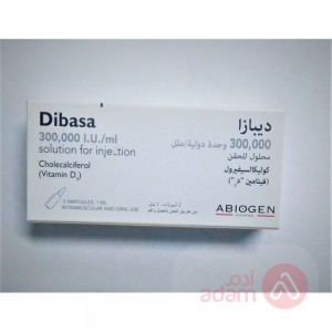 DIBASA VITAMIN D3 300000 I.U ML 2AMP.