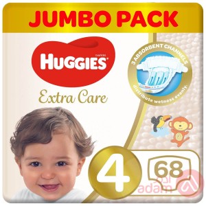 Huggies Extra Care No.4 (8-14) | 68Pcs