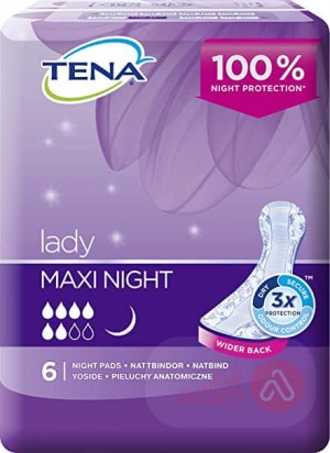 Tena Lady Maxi Night | 6Pcs