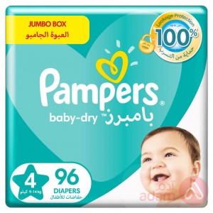 Pampers Jumbo Box No 4 (9-14Kg) 96Pcs