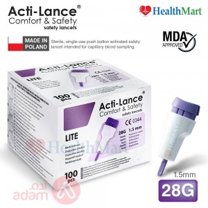 Safety Lancet Acti-Lance 1.5mm Lt28G | 100Pcs