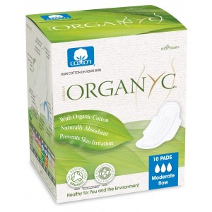 ORGANYC COT SANITARY PAD MEDIUM FLOW | 10PCS