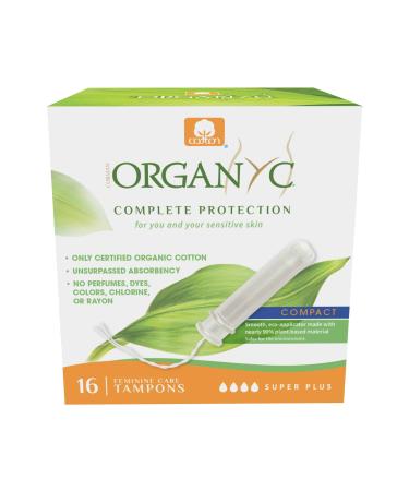 ORGANYC COT TAMPON COMPACT APP SUP PLUS | 16PCS