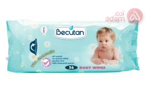 BECUTAN WET WIPES WITH CHAMOMILE | 56 WIPES