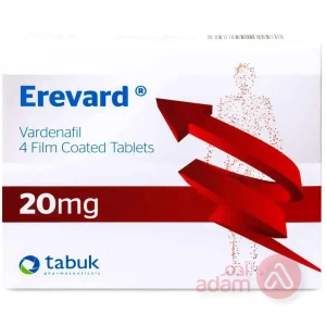 EREVARD 20 MG FOR ERECTILE DYSFUNCTION | 4 TABLETS