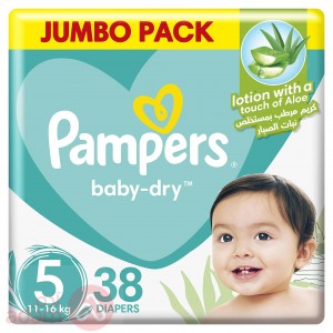 Pampers No 5 (11-18 Kg) Value Pack 38Pcs
