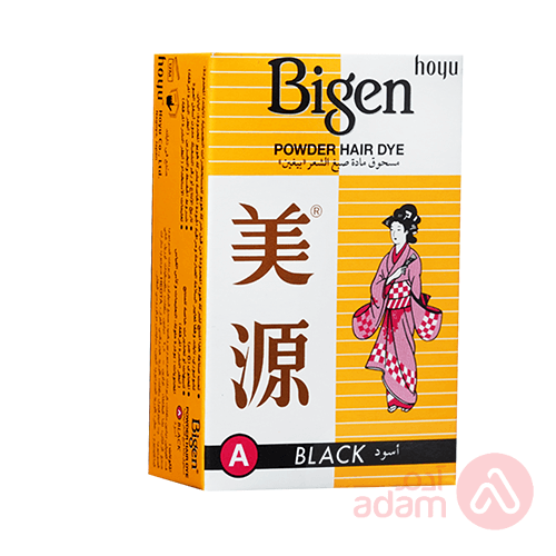 Bigen Hair Coloring Powder Hair Dye Black A | 6G