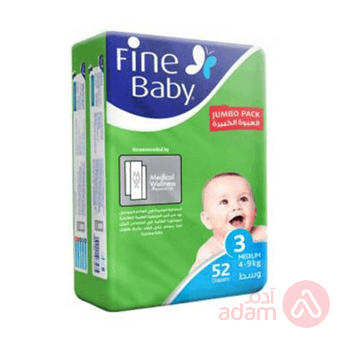 Fine Babygreen No 3 Jumbo Medium | 52Pcs