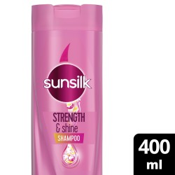 SUNSILK  شامبو صانسيلك، للشعر الضعيف والباهت، قوة ولمعان، مزوّد بالبروفيتامين ب ٥ والأرجينين وزيت جوز الهند، ٤٠٠ مل