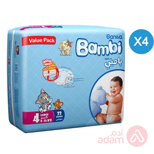 Sanita Bambi No 4 Large Value | 33Pcs