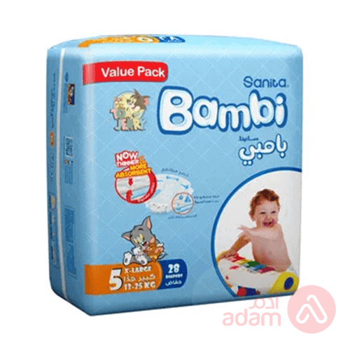 Sanita Bambi No 5 X-Large Value | 28Pcs