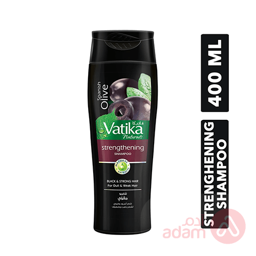 Vatika Shampoo Strengthening Spanish Olive | 400Ml(Black)