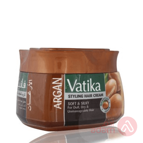 Vatika Hair Cream Soft & Silky Argan Twin Pack | 140Ml (Browen)