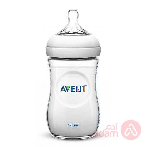 Avent Plastic Feeding Bottle Natural White +1M | 260Ml