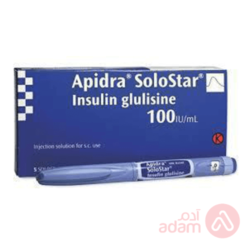 Apidra Solastar 100 Iu/Ml Injection | 3Ml