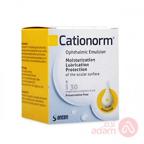 Cationorm Emulsion Dose Eyes Drops| 30Single