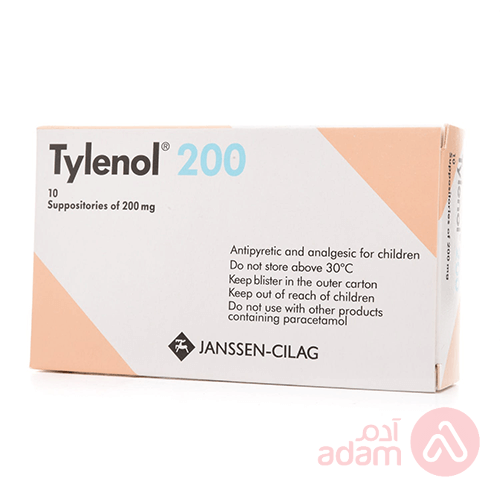 Tylenol 10 Suppository | 200Mg