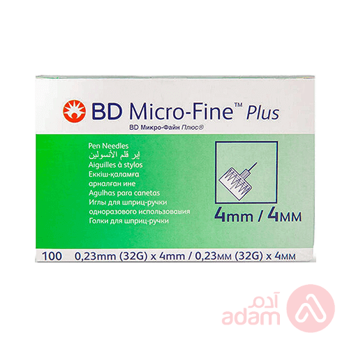 Bd Micro-Fine Plus Needles 4Mm 32G | 100Pcs