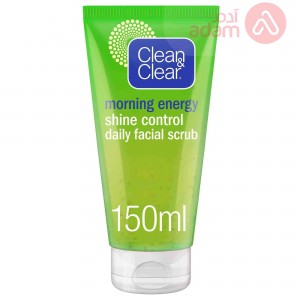 Clean & Clear Morning Energy Shine Control Daily Facial Scrub | 150Ml