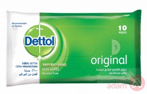 Dettol Original Antibacterial Skin Wipes | 10Wipes