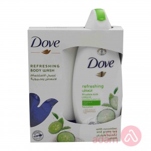 Dove Body Washgo Fresh Cucumber & Green Tea | 250Ml + Loofah