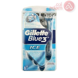 Gillette Blue 3 Ice 6 Pieces