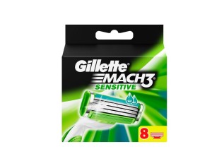 Gillette Mach3 Sensitive Blades 8 Pieces