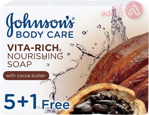 جونسون صابون مغذي بزبدة الكاكاو 125 جم (5 + 1)
