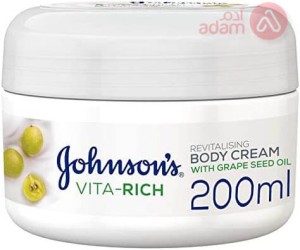 Johnson's Body Cream with Grapeseed Oil 200 ml