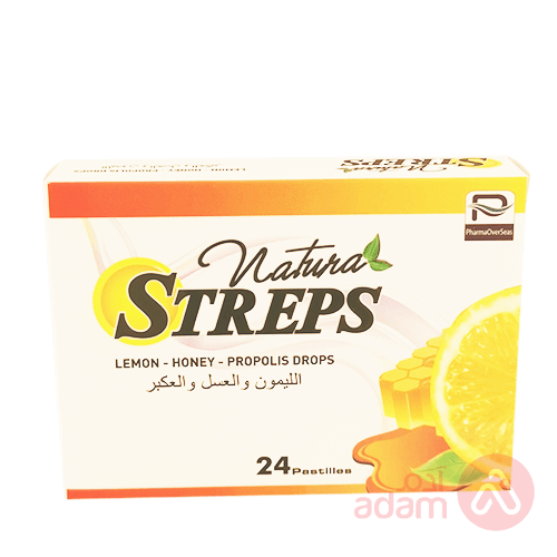 Natural Streps Lemon Honey Propolis | 24Lozenge