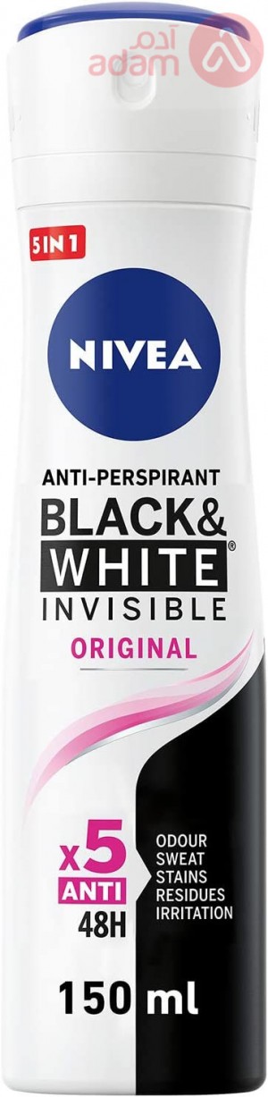 Nivea Deo Spray Invisible Black & White Original Women | 150Ml