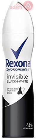 ريكسونا مضاد العرق أسود+أبيض ماسي غير مرئي للسيدات 150-ملي لتر