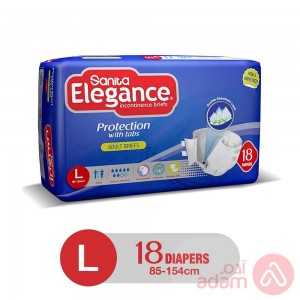 Sanita Elegance Adult Diaper Large | 18Pcs