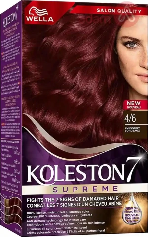 Wella Koleston Kit Color Cream 4 6 Burgundy | 142Ml