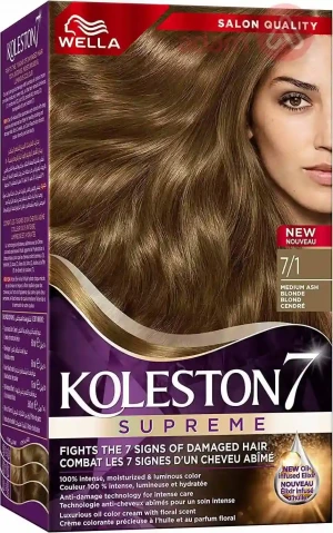 Wella Koleston Kit Color Cream 7 1 Medium Ash Blonde | 50Ml