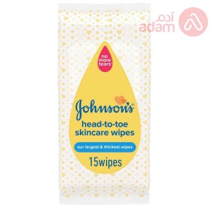 Johnson Baby Wipes Head To Toe | 15Pcs