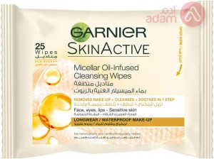 Garnier Skinactive Micellar Infused Cleansing Wipe Sensitive Skin | 25 Wipes